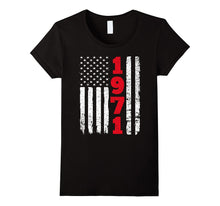 46th Birthday Gifts for Mom Dad Shirt: 1971 USA America Flag