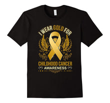 I Wear Gold for Childhood Cancer Awareness T Shirt
