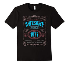 40th Birthday Gift Shirt Vintage Awesome Since 1977 40 Years