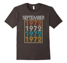 September 45th Birthday Gift Vintage 1972 Retro 1972 T-Shirt