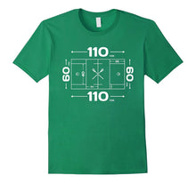 LACROSSE FIELD T Shirt - Cool LAX Pitch Diagram Tee