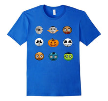 Halloween Emoji Tshirt Funny Pumpkin, Ghost, Skeleton Shirt