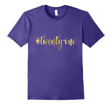 21st Birthday Shirt Gift Gold Hashtag Twenty One 21 Bestie