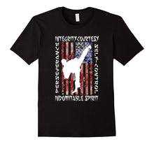 Taekwondo Shirt 5 Tenets Taekwon-Do Martial Arts Kick White