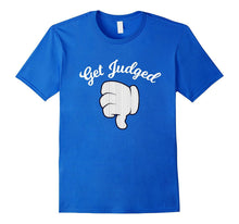 Get Judged Thumbs Down Pinstripe New York Baseball T-Shirt