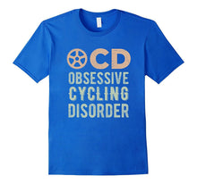 OCD Obsessive Cycling Disorder Distressed Bicycle T Shirt