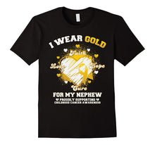 I Wear Gold for My Nephew Childhood Cancer Awareness T-Shirt
