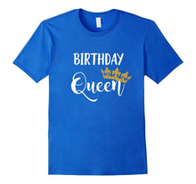 Funny Birthday Queen T Shirt Gold Tiara Crown