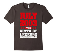 14 Years Old Kid Birthday T Shirt Gift Made in 2003 July Tee