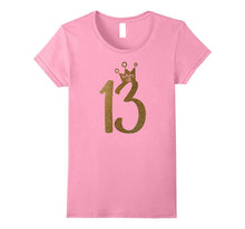 Teen Gold 13th Birthday Shirt 13th Birthday TShirt
