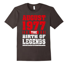 40 Years Old Tee Gift for 40th Birthday Born in August 1977