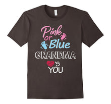 Gender Reveal Shirt Pink or Blue Grandma Loves You Funny