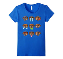RHODESIAN RIDGEBACK Dog Nine Emotions Face Funny T-Shirt