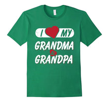 I Love My Grandpa and Grandma Love Grandparent T-Shirt