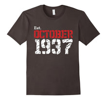Est October 1937 Shirt 80th Birthday Gifts TShirt