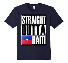 Storecastle Straight Outta Haiti Funny Gift Flag T-Shirt