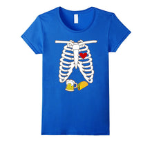 Funny X-Ray Skeleton Pregnancy Taco Beer Halloween Shirt Fun
