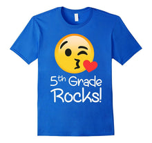 5 Th Grade Rocks Emoji tShirt Funny Fifth Graders & Teachers