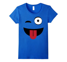 Emoji TShirt One Eye Open Wink Tongue Out