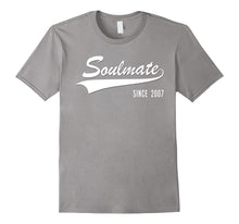 10th Anniversary Gifts Soulmate Since 2007 Couple Tshirt