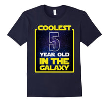 Coolest 5 Years Old in the Galaxy Funny 5th Birthday Shirt