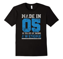 12th Birthday Gift T-Shirt Made in 05 12 Years Awesome Tees