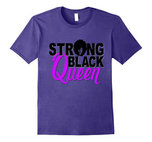 Strong Black Queen Shirt Girl Magic Poppin Light Purple