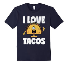 I Love Tacos Funny Vintage Retro Cute Taco Lover T-Shirt
