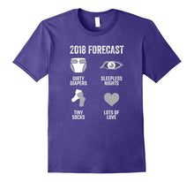 2018 Forecast Shirt New Expecting Dad Mom Baby Announcement