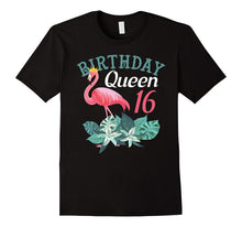 16th Birthday Queen Pink Flamingo Fancy Birthday T-Shirts