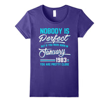 Nobody Is Perfect January 1983 T-Shirt 35th Birthday