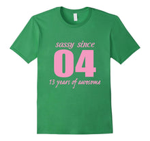 13 Years Old Birthday Shirt for Girl - Sassy Since 2004