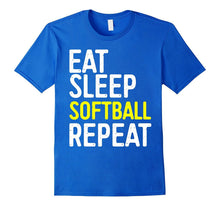 Eat Sleep Softball Repeat T-Shirt