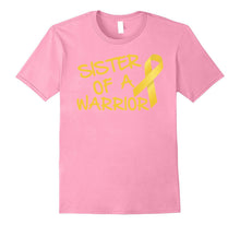 Sister of a Warrior Childhood Cancer Awareness T-Shirt
