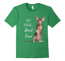 No Hair Don't Care Hairless Cat T Shirt (Sphynx Kitten)