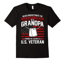 Men's Grandpa Shirt U.S. Proud Veteran T-Shirt for Granfather's