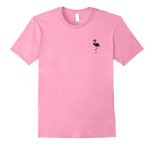 Cute Simple and Minimal Pocket Flamingo Lovers Shirt