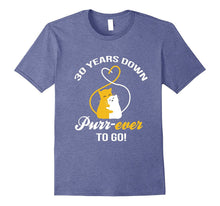30th Wedding Anniversary T-Shirt Purr-Ever Cat Gift