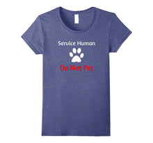 Service Human Do Not Pet With Paw Funny Dog T-Shirt