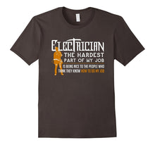 Mens Electrician the Hardest Job | Funny Electrician Shirt Gifts