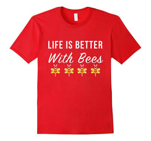 Funny Life Is Better With Bees T-Shirt Beekeeper Tee