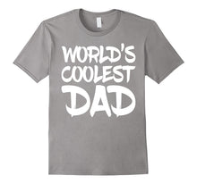 Mens World's Coolest Dad - White T-Shirt