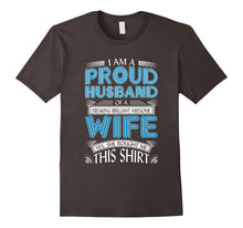 Mens I Am a Proud Husband of a Freaking Brillian Wife T Shirt