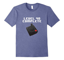 Level 40 Complete Retro Video Games 40th Birthday Fun TShirt