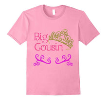 Big Cousin T-Shirt - Princess Crown Swirls 1