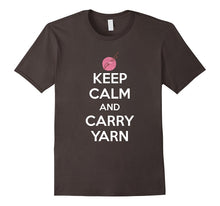 Keep Calm and Carry Yarn Crafting Knitting T-Shirt