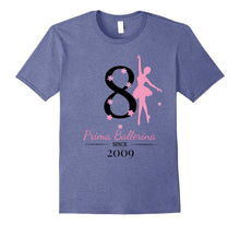 #8 Ballerina Birthday T-Shirt - Prima Ballerina Since 2009