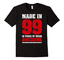 18 Th Birthday Gift T-Shirt Made in 99 Nice 17 Yrs Old Shirt