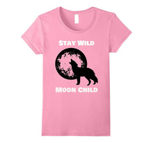 Stay Wild Moon Child Wold T-Shirt - Wolf Lovers Tee