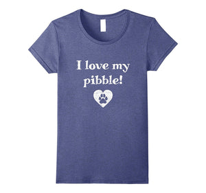 "I Love My Pibble!" Pit Bull Puppy Dog Pitbull T-Shirt